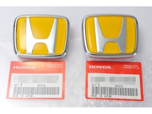 ★新品★ ホンダ純正 HONDA S2000 前期 H エンブレム イエロー 前後set