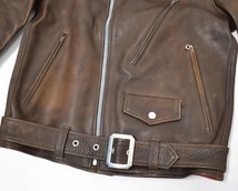 FAR EASTERN ENTHUSIASTファーイースタンエンスージアストROWDY DUBBLE RIDERS JACKETダブルライダースジャケットF.E.E レザー ブルゾン S_画像5