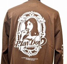 Sequence (シーケンス) PLAYBOY MIRROR GIRL L/S TEE プレイボーイ ミラーガール ロンTEE 長袖Tシャツ カットソー クルー プリント M_画像3