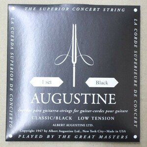 【新品】AUGUSTINE ( オーガスチン ) / CLASSIC BLACK クラシックギター弦　クラシック ブラック 1SET