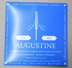 【新品】AUGUSTINE ( オーガスチン ) / CLASSIC BLUE クラシックギター弦　クラシック ブルー 1SET