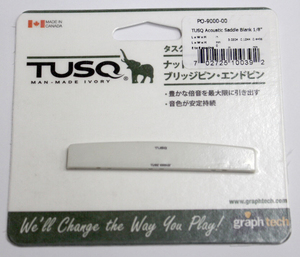 Graph Tech(グラフテック) PQ-9000-00 TUSQ 1/8 Acoustic Blank サドル ギターパーツ