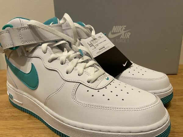 即決29cm NIKE AIR FORCE 1 MID '07 DV0806-102 WHITE/CLEAR JADE ナイキ エアフォース1 ミッド 新品国内正規US11