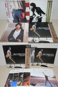 LP・ブルーススプリングスティーン 4セット・THE LIVE 1975〜85 帯付BOX5枚組、明日なき暴走 帯付など・A0101-39