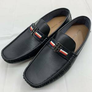 即決■ /TOMMY HILFIGER トミーヒルフィガー　スリッポン 革靴 ドライビングシューズ TMATINO　ブラック　サイズ12(30cm)　箱無し