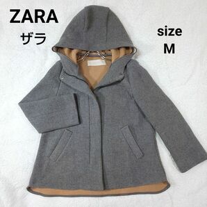 ZARA ザラ フードショートコート M