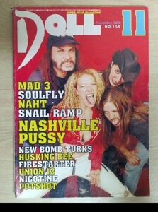 DOLL2000年11月号NO.159パンク専門誌NASHVILLE PUSSY ドール PUNK雑誌　音楽雑誌