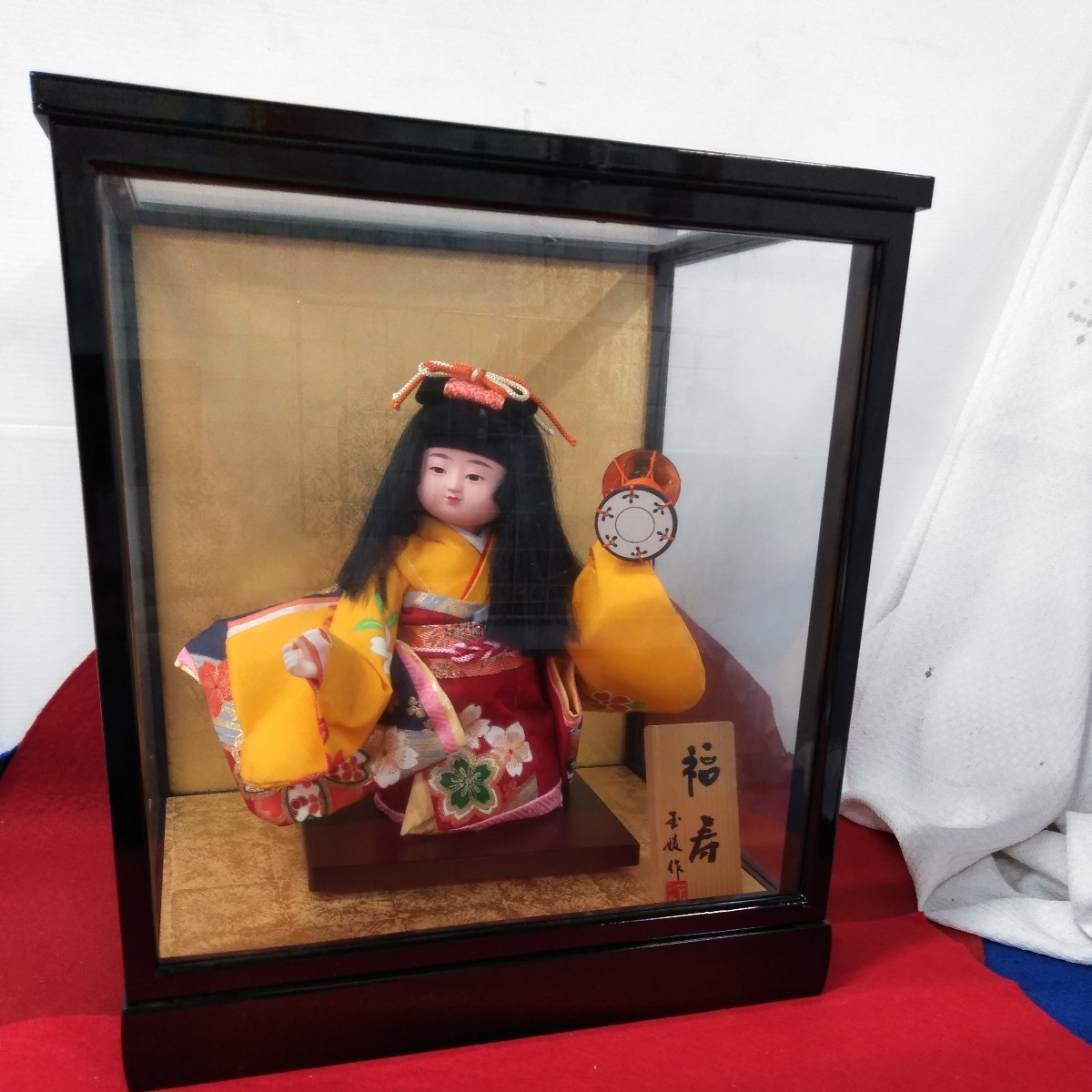 g_t R027 Used Hina Doll Glass Case Fukuju No. 6 March Doll How about using it as an interior decoration for Hinamatsuri, doll, Character Doll, Japanese doll, others