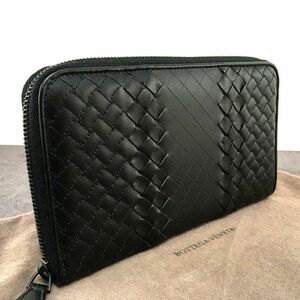 ☆送料無料☆ 極美品 BOTTEGAVENETA ジップウォレット ブラック 138