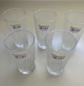 昭和レトロ　東洋佐々木ガラス　タンブラーセット　ザ グラス　5個セット　カットグラス