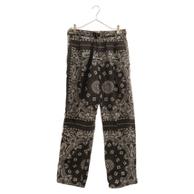 Sacai サカイ 22SS Bandana Print Pants 22-02691M バンダナ プリント パンツ ブラック_画像1