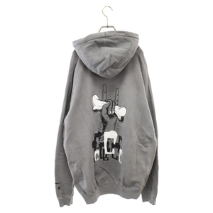 cvtvlist カタリスト Bone Crusher Hoodie ボーン クラッシャーフロントロゴ プルオーバーパーカー グレー 2101120307