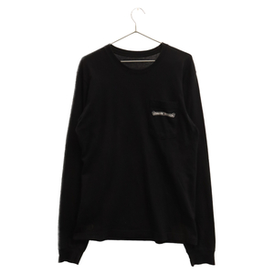 CHROME HEARTS クロムハーツ CH L/S Tee バックFUCKYOUロゴプリント長袖Tシャツ ブラック