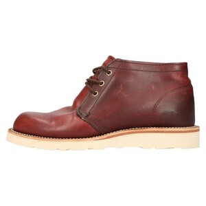 CHIPPEWA チペワ 4025BUR leatherチャッカブーツ バーガンディ US8E/25.4cm