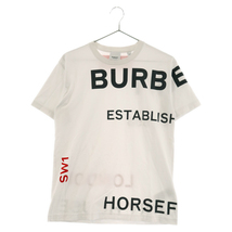 BURBERRY バーバリー 20AW Horseferry ホースフェリー ブランドロゴプリント コットン 半袖 Tシャツ ホワイト 8017103_画像1