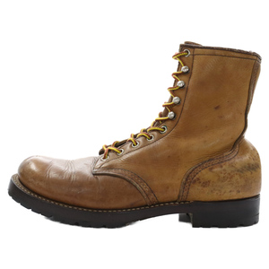 RED WING レッド ウイング 947 プレーントゥ ハイカットブーツ キャメル US7D/25cm