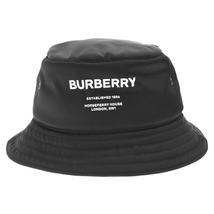 BURBERRY バーバリー NYLON PADDED BUCKET ロゴ ナイロン バケットハット 帽子 8044081 ブラック_画像4