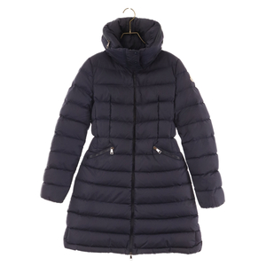 MONCLER モンクレール FLAMMETTE GIUBBOTTO フラメッテ フード付き ロングダウンコート ジャケット ネイビー レディース D20934993105