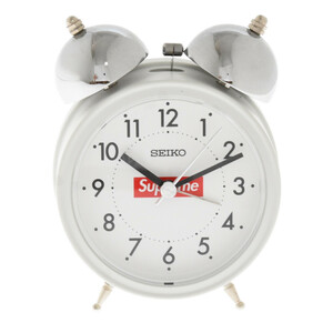 SUPREME シュプリーム 22AW×SEIKO Alarm Clock White×セイコー アラーム クロック 時計 ウォッチ ホワイト