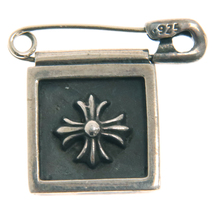 CHROME HEARTS クロムハーツ SAFTY PIN FRAMED CH PLUS LARGE セーフティーピン フレームド CHプラス ラージ シルバー_画像1