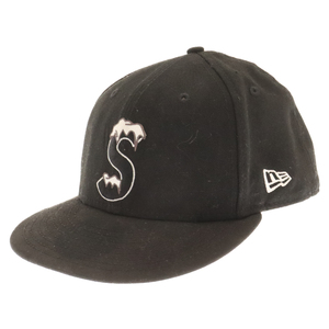 SUPREME シュプリーム 20AW×NEWERA ICE S Logo ニューエラ アイス Sロゴ ベースボールキャプ 帽子 ブラック