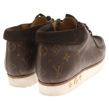 LOUIS VUITTON ルイヴィトン 20AW×NIGO LVモッズ ライン アンクルブーツ ミッドカットシューズ モノグラム ブラウン 1A81E8_画像4