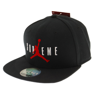 SUPREME シュプリーム 15AW×NIKE JORDAN 6-Panel cap ナイキ ジョーダン 6パネル キャップ 帽子 ブラック 799706-010