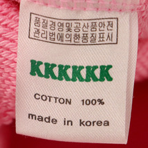 KKKKK ケーケーケーケーケーケー Logo Hoodie ロゴフーディ プルオーバーパーカー ピンク_画像6