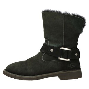 UGG アグ Cedric Biker Boots セドリックバイカー ムートンブーツ ブラック レディース US6/23cm 1012360-BLK-06