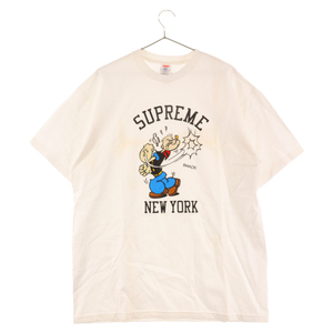 SUPREME シュプリーム 10AW Popeye Tee ポパイプリント半袖Tシャツ カットソー ホワイト