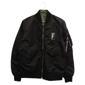 FRAGMENT DESIGNf rug men to design ×KIYONAGA&COkiyonaga Zip up reversible jacket khaki / black K-180002