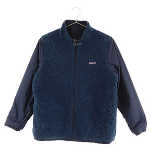 PATAGONIA パタゴニア リバーシブルジップ フリース キッズ・フォーインワン・エブリデー・ジャケット ネイビー STY68035FA19