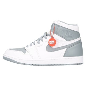 NIKE ナイキ AIR JORDAN 1 RETRO HIGH OG STEALTH エアジョーダン1 ハイカットスニーカー ステルス ホワイト/グレー US10.5 555088-037