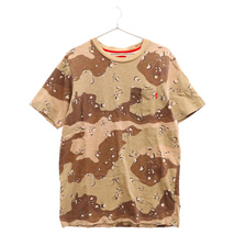 SUPREME シュプリーム 17SS Pocket Desert Camo Tee ポケットデザートカモフラ 半袖Tシャツ カットソー ブラウン_画像1