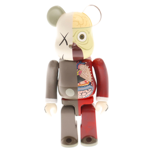 MEDICOM TOY メディコムトイ BE@RBRICK 100% KAWS COMPANION ベアブリック カウズ コンパニオン 人体模型フィギュア 人形 レッド