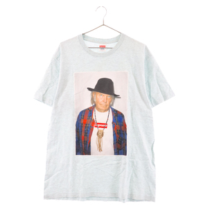 SUPREME シュプリーム 15SS Neil Young Tee ニールヤングフォトプリントクルーネック半袖Tシャツ ターコイズ