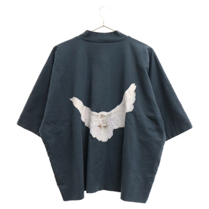 YEEZY GAP イージーギャップ 78 CROP DOVE NO SEAM TEE クロップ ドーブ ノーシーム 半袖Tシャツ ダークブルー 471281-01-2