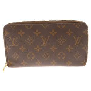 LOUIS VUITTON ルイヴィトン モノグラム ジッピー オーガナイザー M62581 モノグラム 長財布 ブラウン