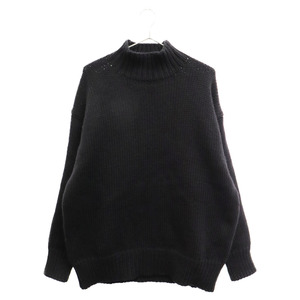 JIL SANDER ジルサンダー 22AW タートルネックケーブルニット長袖セーター 321GP0039 ブラック