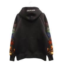 RIPN DIP リップンディプ Bouquet Hoodie ブーケ総柄ネオプレンプルオーバーパーカー ブラック_画像2