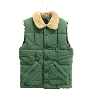 NEIGHBORHOOD ネイバーフッド Hunt Mountain / CN-Vest ハントマウンテン 襟ボア 中綿ベスト グリーン IPNH-JK-04