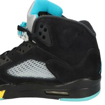 NIKE ナイキ AIR JORDAN 5 RETRO AQUA エアジョーダン 5 レトロ アクア ハイカットスニーカー ブラック US9/27.0cm DD0587-047_画像6