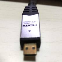 HDMIマイクロ(D)→HDMI(A)ケーブル　1.4m_画像3