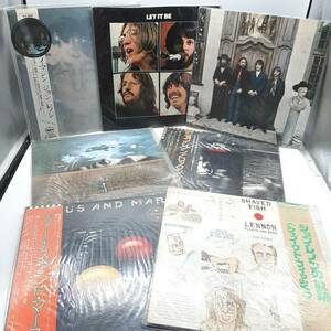 c197【1円スタート】 中古レコード Beatles ビートルズ まとめ 洋楽 ROCK ロック Let it be 赤盤 他 長期保管品 現状品 