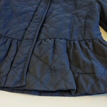 GAP KIDS 紺色 ネイビー 可愛い 中綿 ジャンパー ジャケット パーカー ショートコート 上着　アウター 150cm 12-13 150 女の子 フード付_画像2