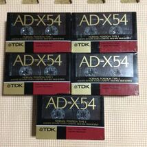TDK AD-X 54 2パックx5 ノーマルポジション　カセットテープ10本セット【未開封新品】★_画像1
