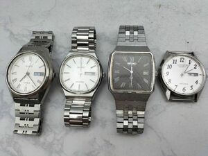 R6 1円～ 稼働/不動品 SEIKO CITIZEN 腕時計 クリストロン 4-850386TA/4-851111Y/0842-5010/4623-8020 腕時計 クォーツ まとめて４点セット