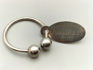 R67 1円～ 中古品 TIFFANY ティファニー キーリング Please return to TIFFANY & Co. Newyork T14408 シルバー STER925刻印 約21.5g