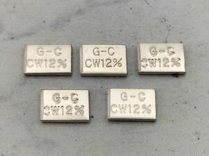 K70 1円～ 未使用品 歯科材 銀パラ G-C CW12% パラジウム合金 キャストウェル 総重量約5.0g まとめて5枚セット