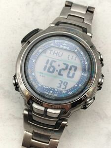 R82 1円～ 稼働品 CASIO カシオ PROTREK プロトレック PRX-2000T マナスル 腕時計 チタン タフソーラー デジタル メンズ